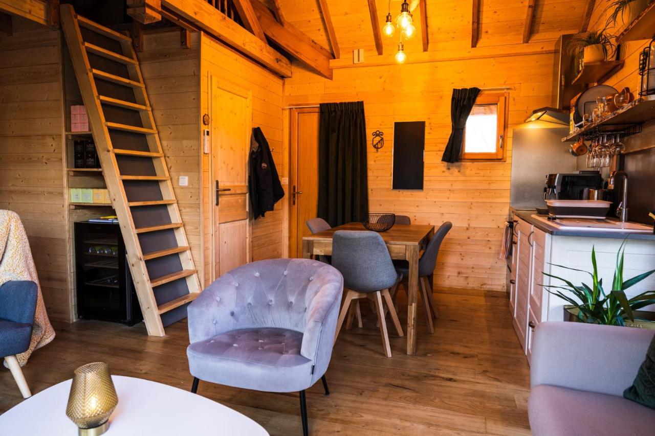 Charmante Cabane Dans Les Arbres Avec Jacuzzi Et Sauna Boismorand Exteriör bild